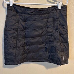 Smartwool PhD Black Quilted Mini Skirt